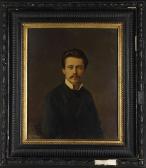 KOLLER KAROLY 1838-1889,Fiatal férfi portréja,ARTE HU 2023-01-05