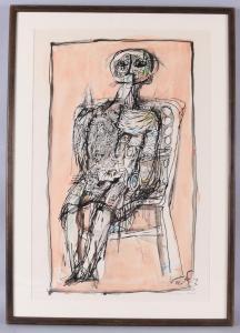 KOLLER Konrad 1916-2001,Figur sitzend,1982,Palais Dorotheum AT 2019-06-05