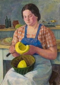 KOLLER Silvia 1898-1963,Junge Köchin,1935,im Kinsky Auktionshaus AT 2016-02-24