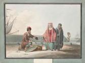 KOLLMANN Karl Ivanovitch 1788-1846,A Russian peasant selling fish,Christie's GB 2003-11-25