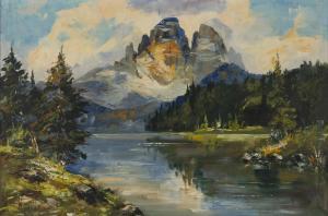 KOLLORSZ Richard 1900-1983,Untitled (Mountains),Santa Fe Art Auction US 2019-11-09
