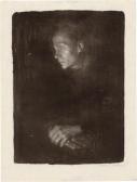 KOLLWITZ Käthe 1867-1945,Arbeiterfrau im Profil nach links,1903,Galerie Bassenge DE 2021-06-11