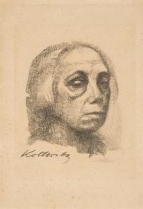 KOLLWITZ Käthe,Small Self-Portrait (Kleines Selbstbildnis), from ,1920,Sotheby's 2024-03-20
