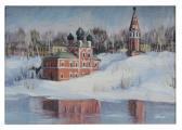 KOLOMINA Elena 1960,Kazan Winter,1998,Brunk Auctions US 2012-09-15