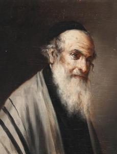 KOLOZSVARY Lajos 1871-1937,Portrait of a rabbi,Bruun Rasmussen DK 2020-06-22