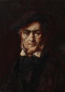 KOLOZSVARY Lajos 1871-1937,Portrait of the German composer Richard Wagner,Bruun Rasmussen 2022-09-05