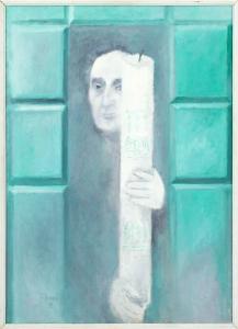 KOMAREK Vladimir 1928-2002,Self portrait with candle,1999,Art Consulting CZ 2024-03-10