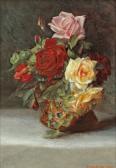 KOMLOSY Irma 1850-1894,Bouquet of Roses,Palais Dorotheum AT 2006-03-21