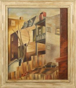KOMPERDA FRANCIS 1914-1998,Coal Hill houses,Dargate Auction Gallery US 2009-08-07