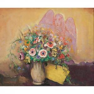 KOMROFF Manuel 1890-1974,Springtime, Flowers and Archangel Gabriel,Treadway US 2017-03-04