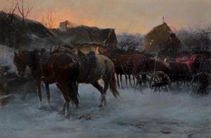 KONARSKI Jan 1850-1918,HORSES,Agra-Art PL 2024-03-17