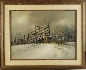 KONATSU,snowy scene,California Auctioneers US 2014-08-03