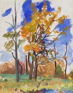 KONCHALOVSKY Piotr Petrovich 1876-1956,Autumn landscape,1949,Sovcom RU 2024-04-02