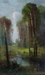 Kondratevic SAVRASOV Aleksej,Forest landscape. The road to the church,1880,Sovcom 2024-04-02
