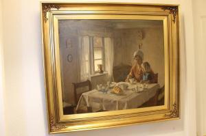 KONGSBAK Albert 1877-1958,Mother and daughter at the breakfast table,Bruun Rasmussen DK 2023-01-12