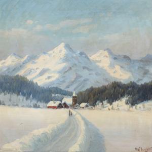 KONGSBERG Olaf 1900-1900,Winterscape,Bruun Rasmussen DK 2016-09-12