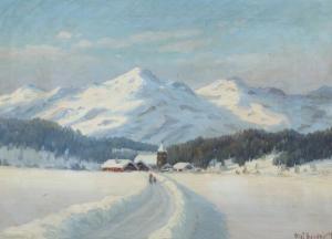 KONGSBERG Olaf 1900-1900,Winterscape,Bruun Rasmussen DK 2017-04-10