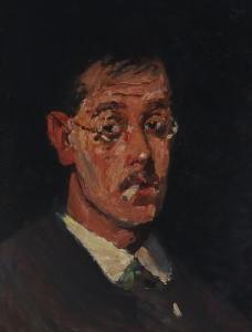 KONGSBOLL Kristian 1880-1913,Selfportrait,Bruun Rasmussen DK 2017-08-15