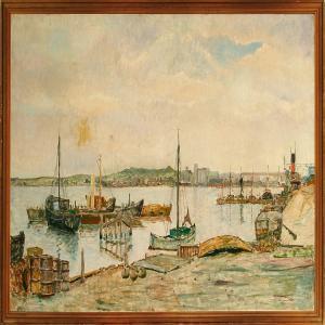 KONGSMAR Hans 1900-1900,View from Aalborg Port,1934,Bruun Rasmussen DK 2009-05-25