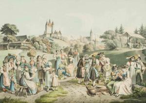 KONIG Franz Niklaus 1765-1832,Costumes Suisses,Schuler CH 2019-06-26