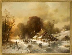 KONIG Gunther 1926-2006,Große Winterlandschaft mit Mühle,Historia Auctionata DE 2019-10-18