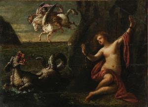 KONIG Johann 1586-1642,Persée et Andromède,Aguttes FR 2023-06-22