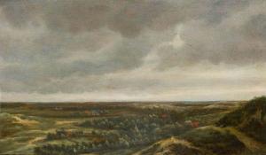 KONINCK Jacob I 1616-1690,Paysage animé en Hollande,Joron-Derem FR 2019-04-19