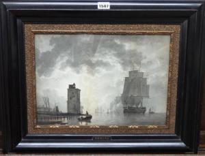 KONING A.H 1784-1850,Vessels at the harbour mouth,Bellmans Fine Art Auctioneers GB 2016-08-02
