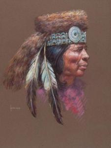 KONIS BEN 1924-2006,Otoe Wolf Fur Turban,Heritage US 2012-11-10