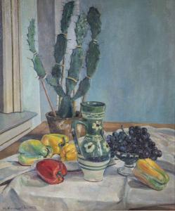 KONNERTH HERMANN 1881-1956,Stilleben mit Kaktus,1927,Auktionshaus Dr. Fischer DE 2022-07-08
