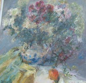 KONONENKO Nicolay 1940,Summer bouquet with an apple,Bellmans Fine Art Auctioneers GB 2010-10-06