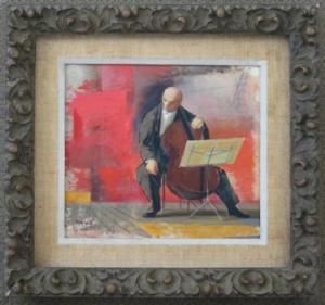 KONRAD Adolf Ferdinand 1915-2003,The cello player,Freeman US 2012-04-30