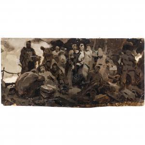 KONSTANTINOPOLSKY Adolf Markovich 1923-1993,Dopo la battaglia,Wannenes Art Auctions IT 2023-04-12