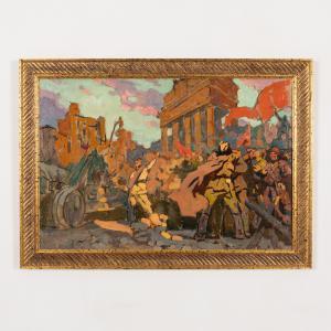 KONSTANTINOPOLSKY Adolf Markovich 1923-1993,La presa di Berlino,Wannenes Art Auctions IT 2023-10-24