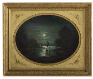 Konstantinovich Kontorsky El'pidfor,Moonlit Landscape wi,19th Century,New Orleans Auction 2019-05-18