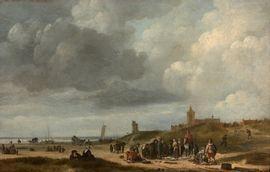 KOOL Willem Gillesz 1608-1666,Paysans au bord de mer,Binoche et Giquello FR 2021-06-25