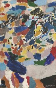 KOPFERMANN Sigrid 1923-2011,Abstrakte Farbkomposition,Kastern DE 2017-06-17