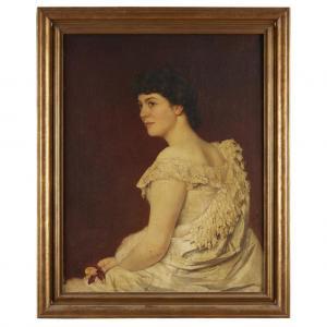 KOPS Franz 1846-1896,Portrait of Elizabeth Harriet Harrison Turnure (18,1885,Freeman US 2019-11-12