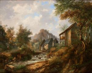 KOPS Jean Baptiste Charles 1824-1848,Au bord du ruisseau,Horta BE 2016-01-18