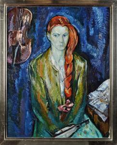 KOREN Oleg,Portrait of the Artist's daughter Natasha,1986,Anderson & Garland GB 2017-07-11
