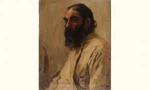 KORINE Alexei Michailovich 1865-1923,portrait of a bearded man,MacDougall's GB 2005-11-28