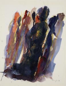 KORNBERGER Alfred 1933-2002,Abstracted figures,1996,Rosebery's GB 2023-11-29