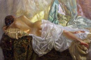 KOROBKIN Anatoly 1974,"Nude under Sunlight",Canterbury Auction GB 2013-12-06