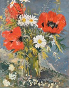 KOROVIN Aleksej K. 1897-1950,Fleurs dans un vase,1940,Osenat FR 2022-04-17
