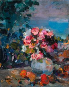 KOROVIN Konstantin Alexandrovitch 1861-1939,A Fresh Bouquet- A Floral Still Life With Fru,Jackson's 2013-11-19