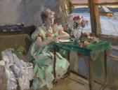 KOROVIN Konstantin Alexandrovitch 1861-1939,BY THE WINDOW,1918,Sotheby's GB 2014-11-24