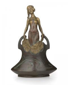 KORSCHANN Charles 1872-1943,figural vase,John Moran Auctioneers US 2017-04-25