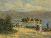 KORTENGRABER HANS,Blick auf die Isola Bella im Lago Maggiore von der,1953,Zeller 2007-12-06