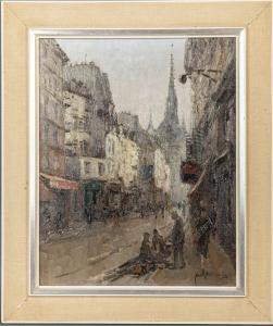 KORTHALS Jan 1916-1973,Paris: Blick in die rue Frédéric Sauton und auf de,DAWO Auktionen 2022-03-11