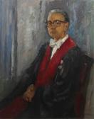 KORTHALS Jan 1916-1973,Portrait of a right,Twents Veilinghuis NL 2016-01-09